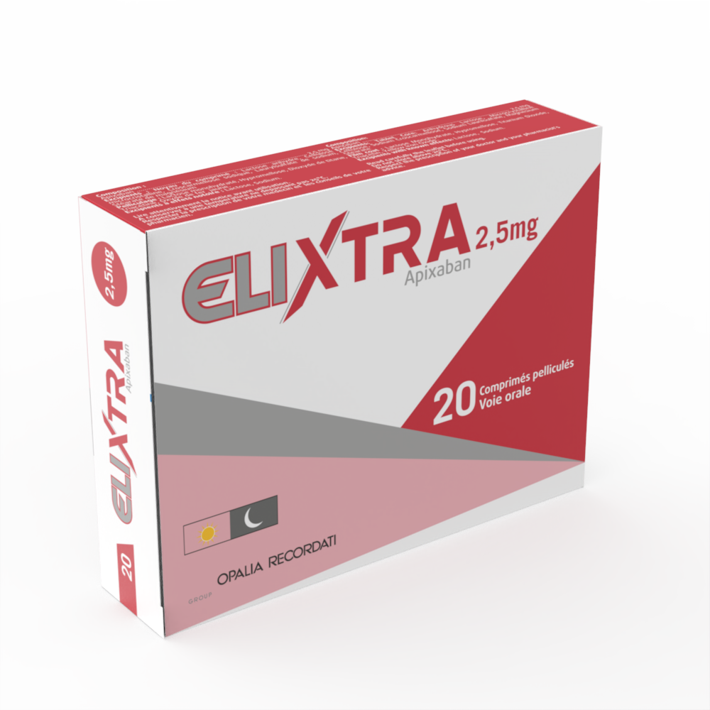 ELIXTRA 2.5 mg boîte de 20 comprimés